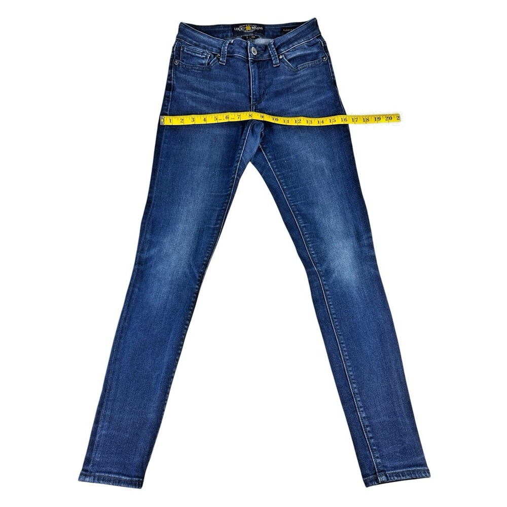 Lucy Brand Sasha Super Skinny Jeans - Dark‎ Wash, Mid-Rise Stretch Denim, 2/26 - Picture 6 of 16